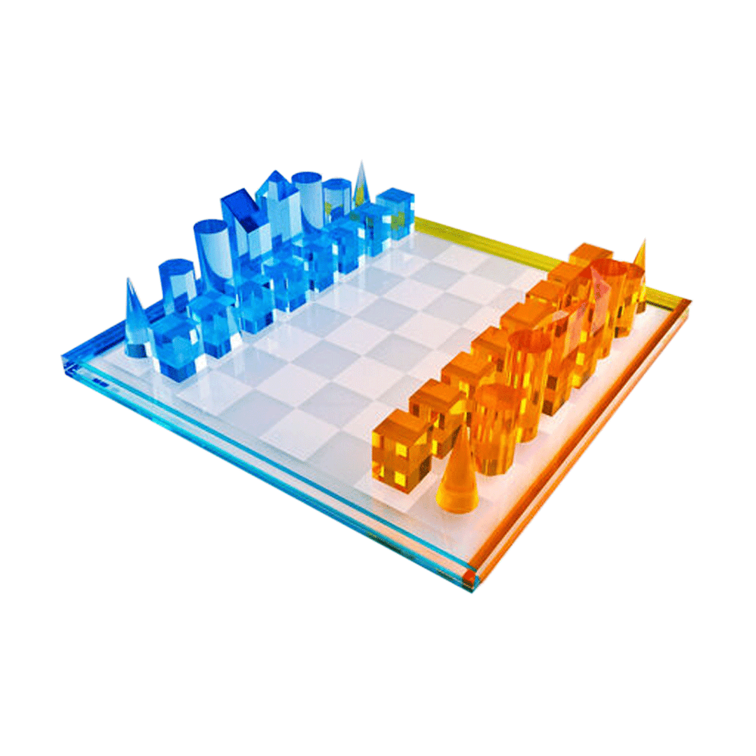 Lucite Chess Set