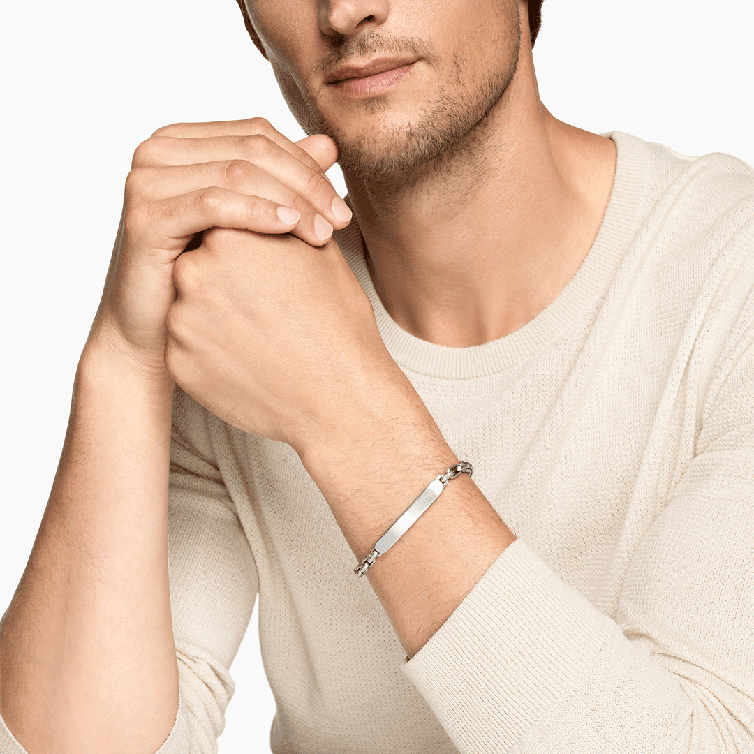 David Yurman Streamline ID Bracelet Sterling Silver, 6.8mm