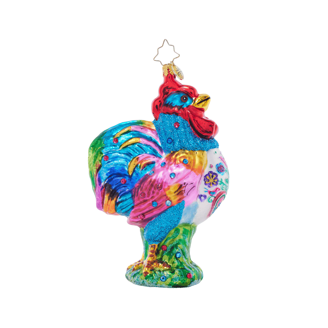 Christopher Radko Radiant Rooster Ornament