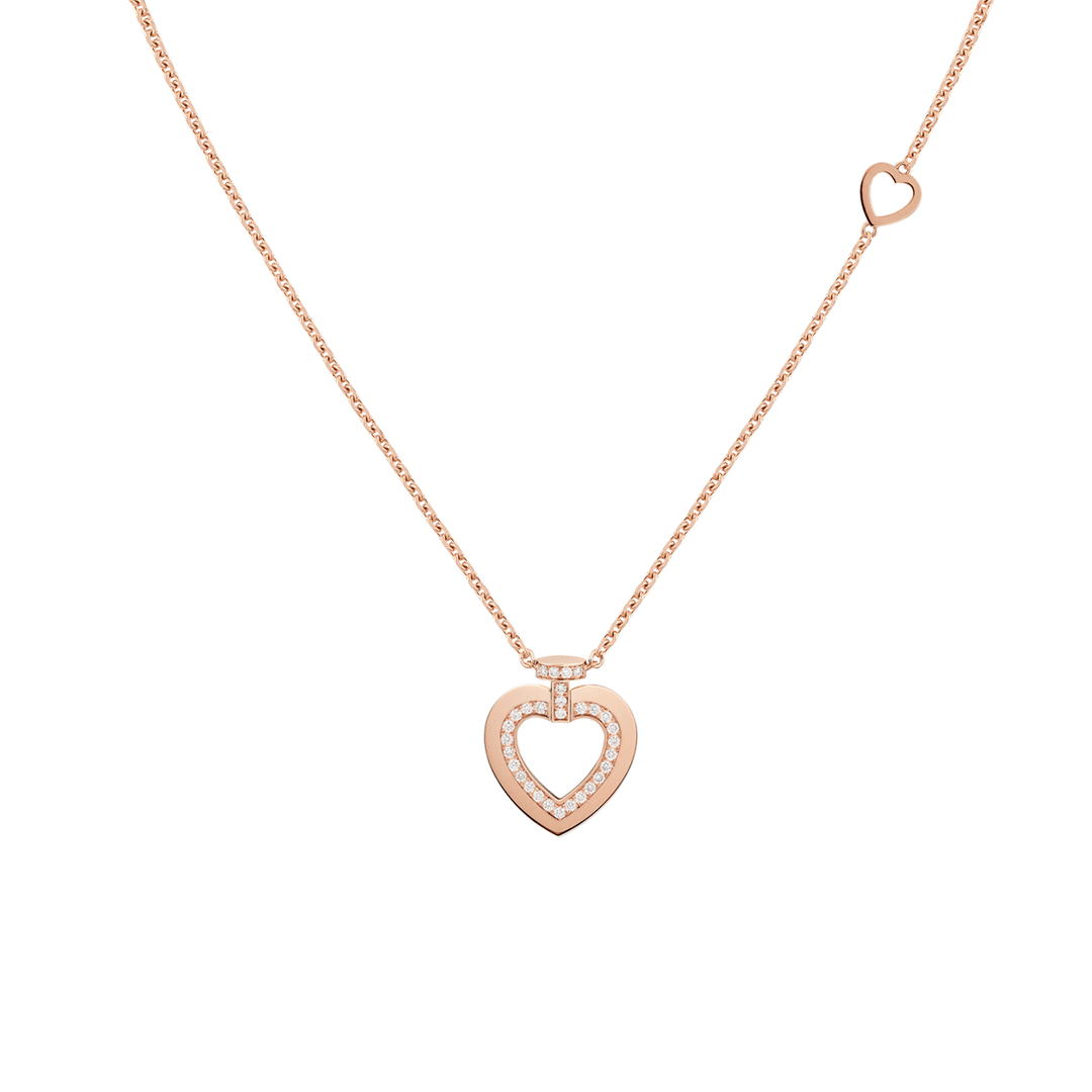 Fred Pretty Woman 18k Rose Gold and Pave Diamond Heart Pendant, Exclusively at Hamilton Jewelers