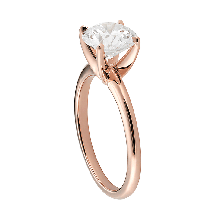 The Hamilton Select .75 Carat I-J/SI 14k Rose Gold Engagement Ring GIA Certified
