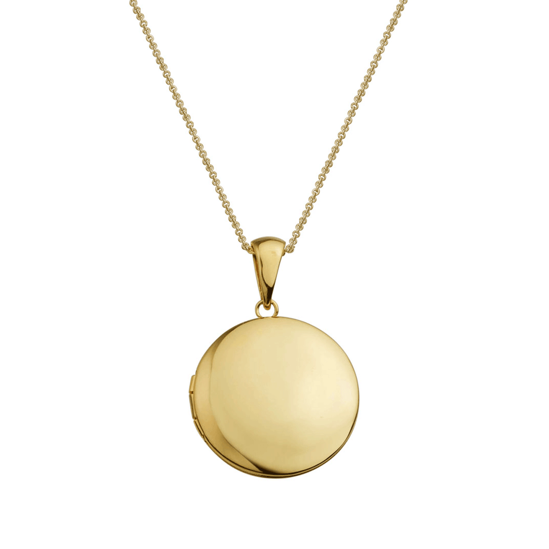 Hamilton Collection Classic 14k Gold 19mm Round Locket