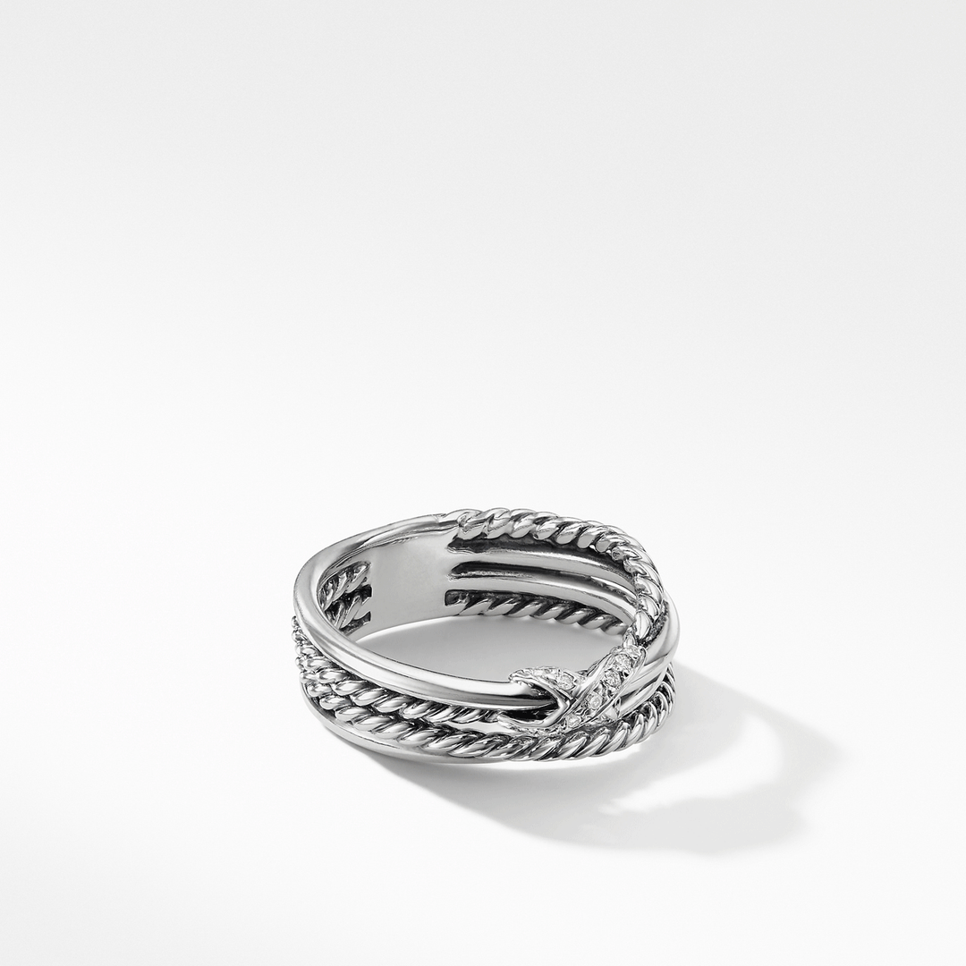 David Yurman X Collection Ring with Diamonds