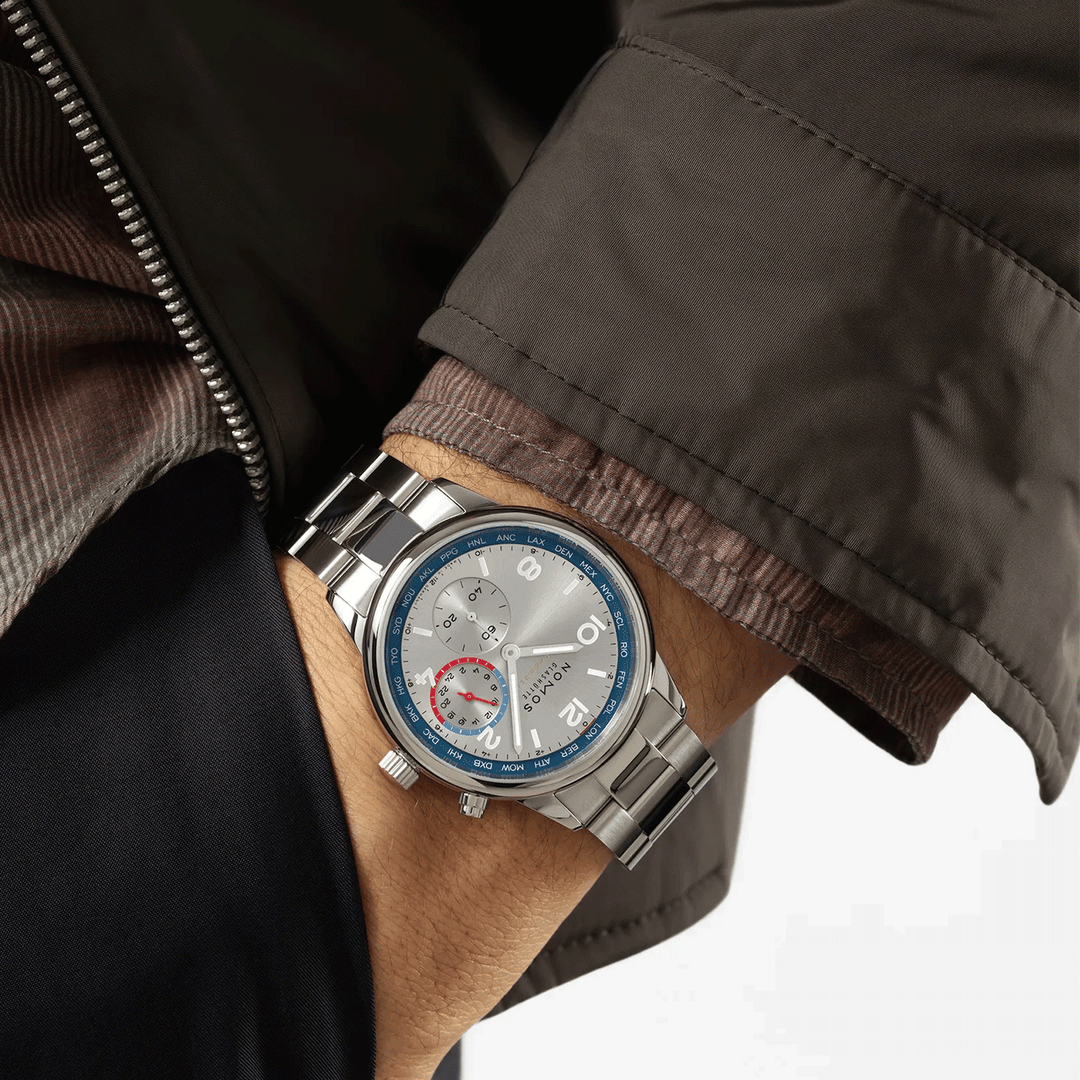 Nomos Club Sport Neomatik Worldtimer Silver #791