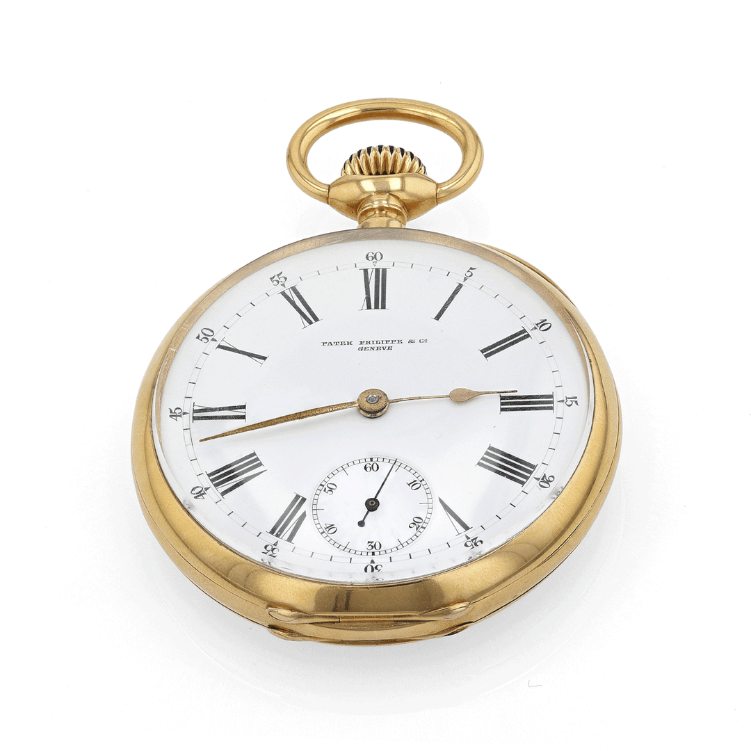 PATEK PHILIPPE 18K ROSE GOLD POCKET WATCH