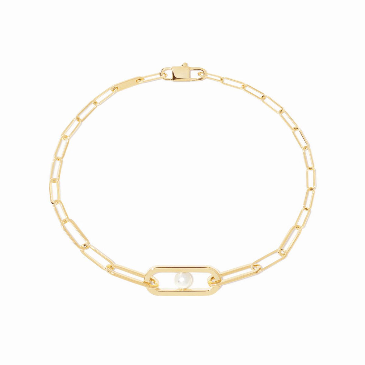 Dinh Van Maillon 18k Yellow Gold Small Pearl Bracelet