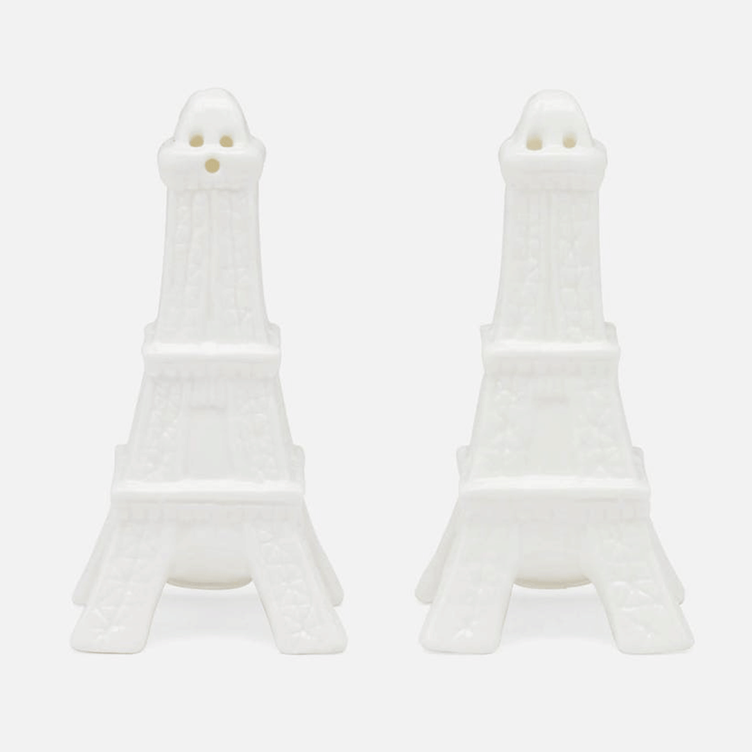 White Glaze Salt and Pepper Shakers