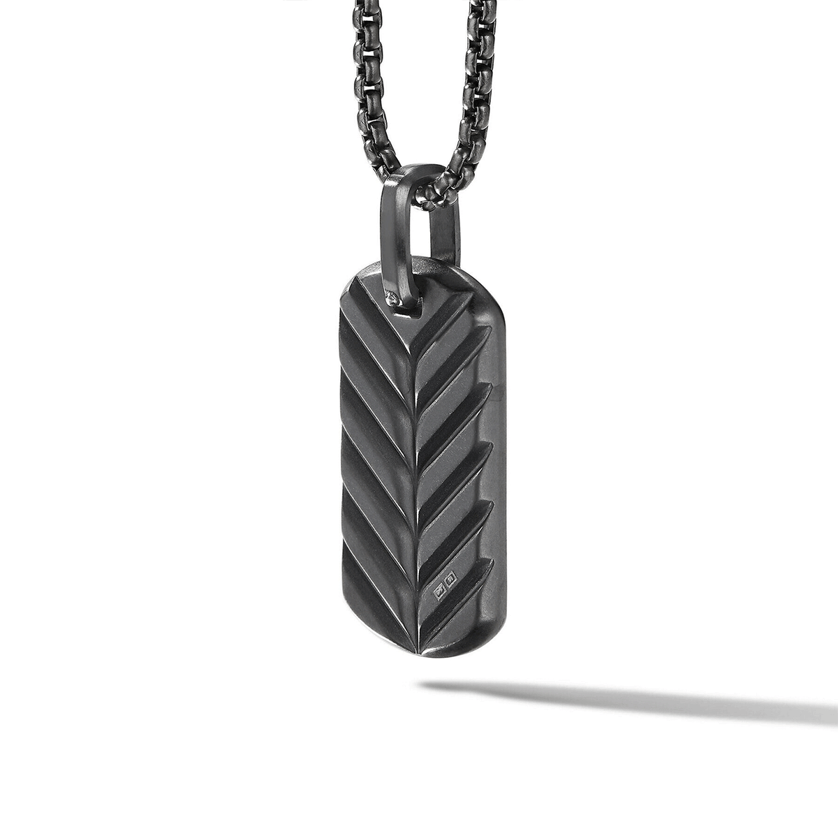 David Yurman Chevron Tag Black Titanium, 35mm
