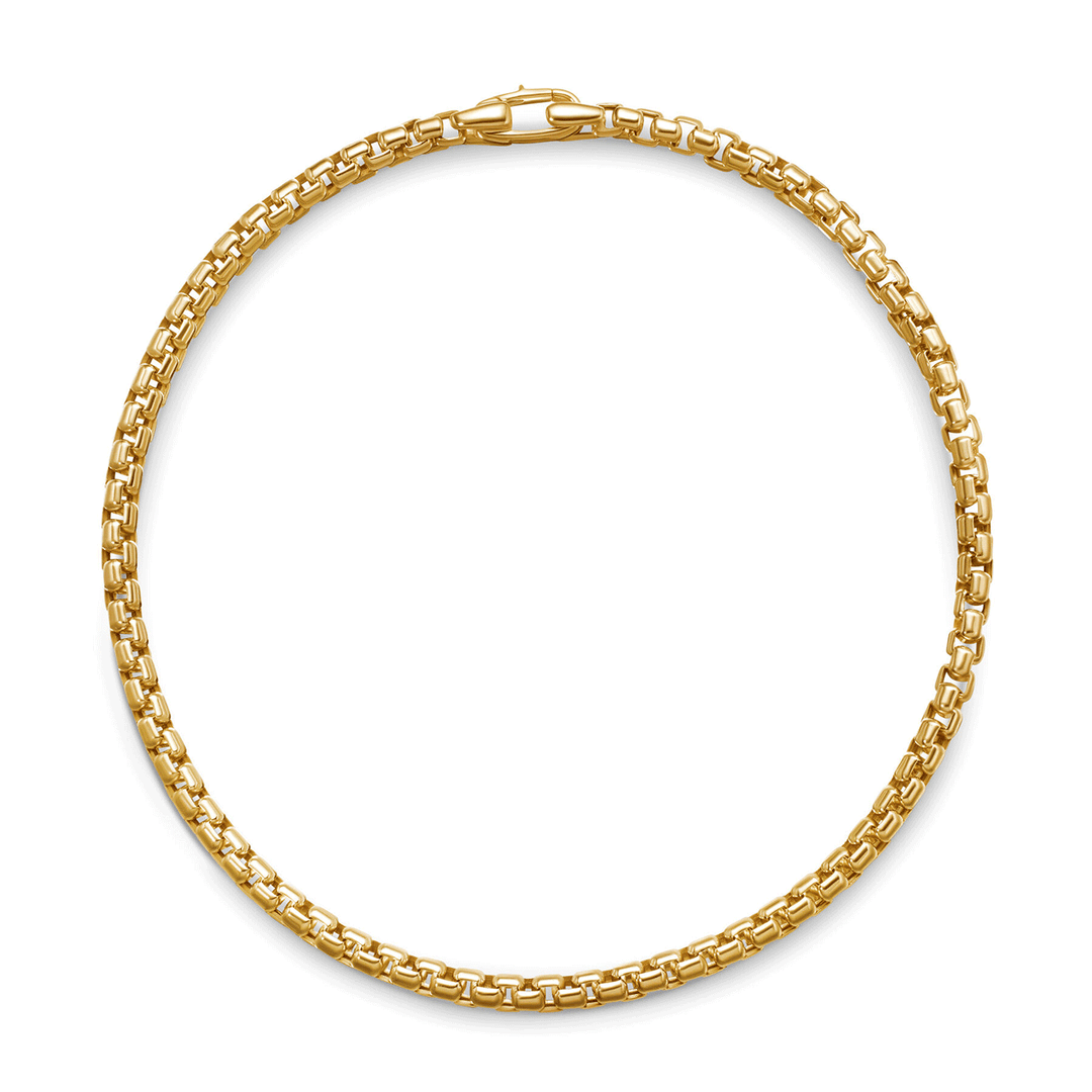 David Yurman Bel Aire Chain Bracelet in 18k Yellow Gold, 2.7mm
