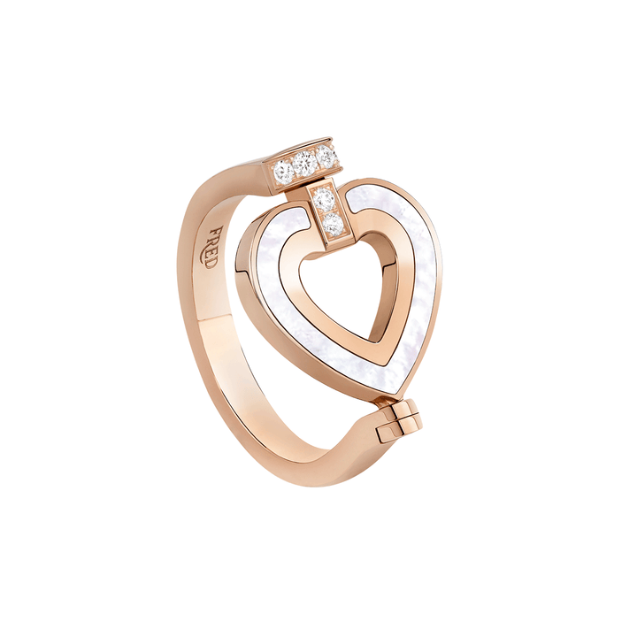 FRED Pretty Women 18k Rose Gold and Diamnd Reversible Hypnotic Ring,Exclusively at Hamilton Jewelers