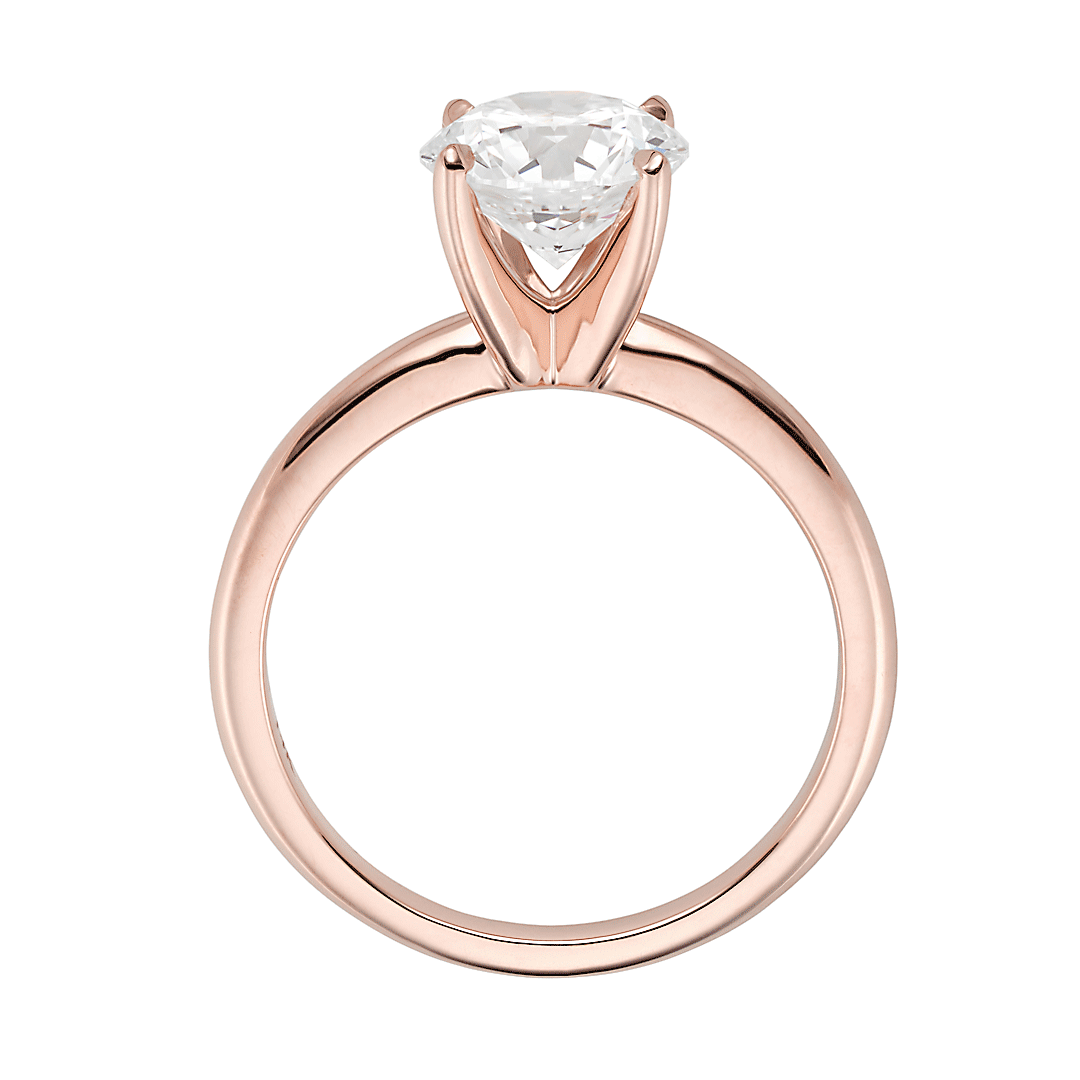 Hamilton Select Collection 14k Rose Gold and 2.00 Total Weight Diamond Engagement Ring