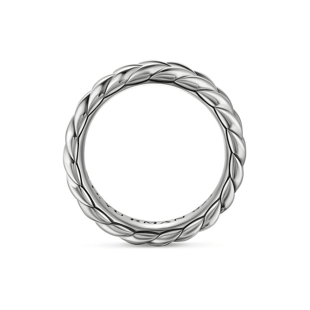 David Yurman Chevron Band Ring Sterling Silver, 6.2mm