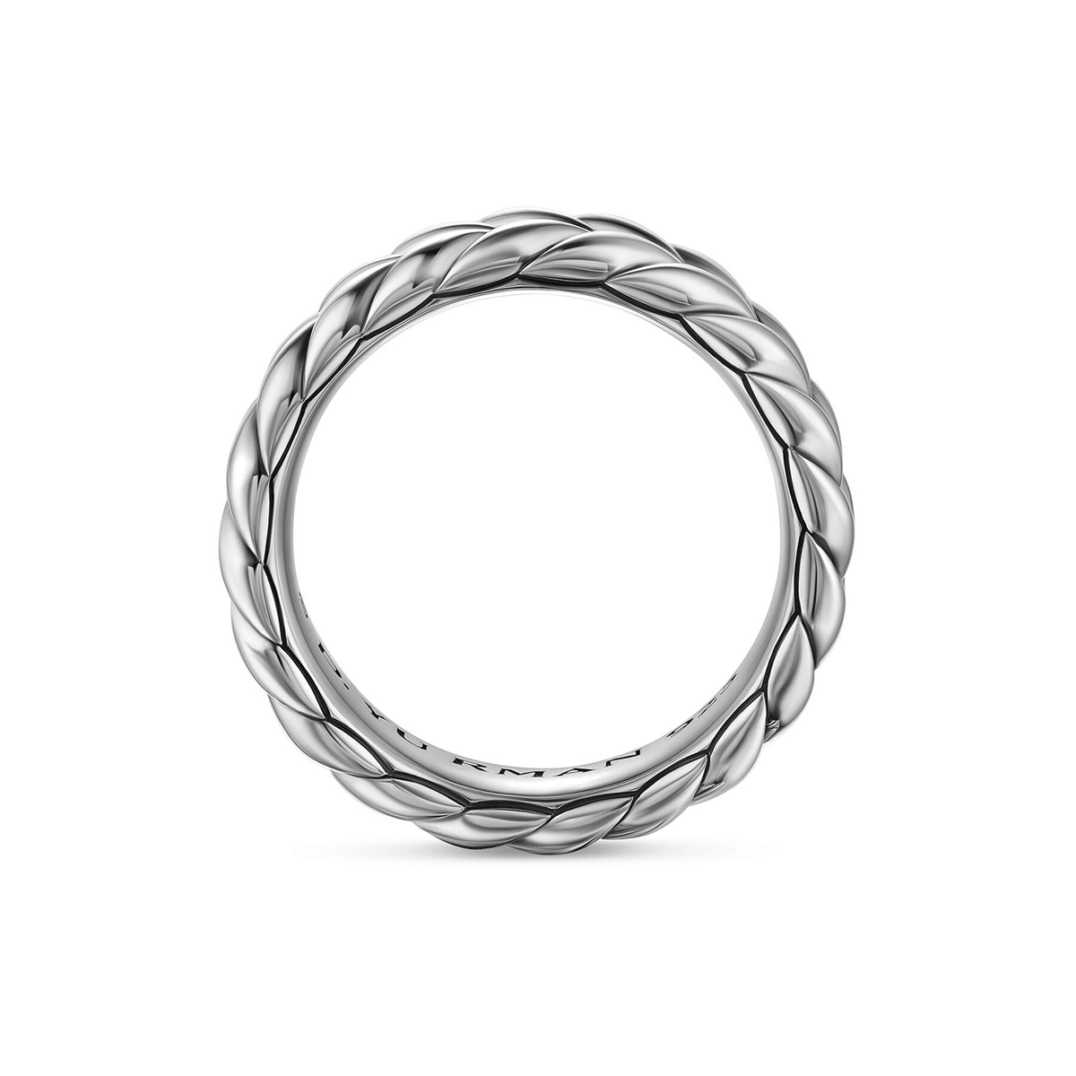 David Yurman Chevron Band Ring Sterling Silver, 6.2mm