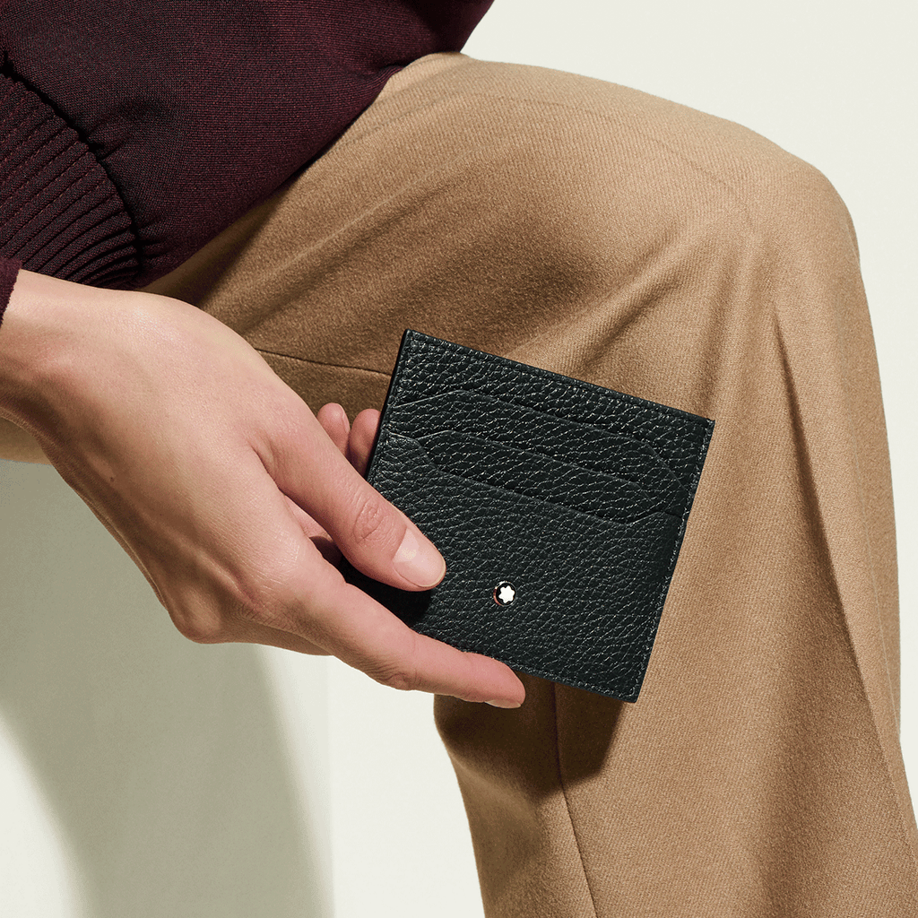 Montblanc Grain Card Holder 6cc Black
