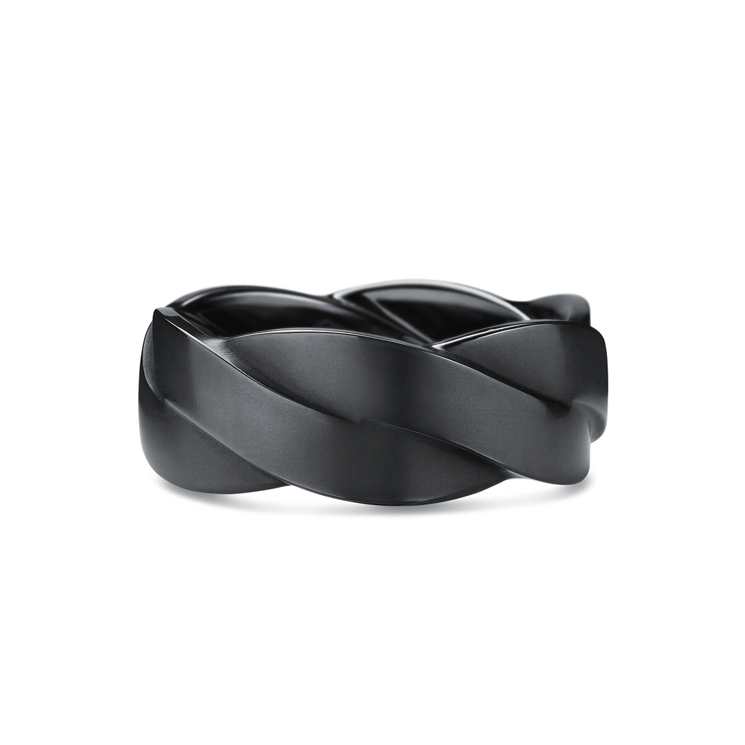 David Yurman Helios Band Ring in Black Titanium