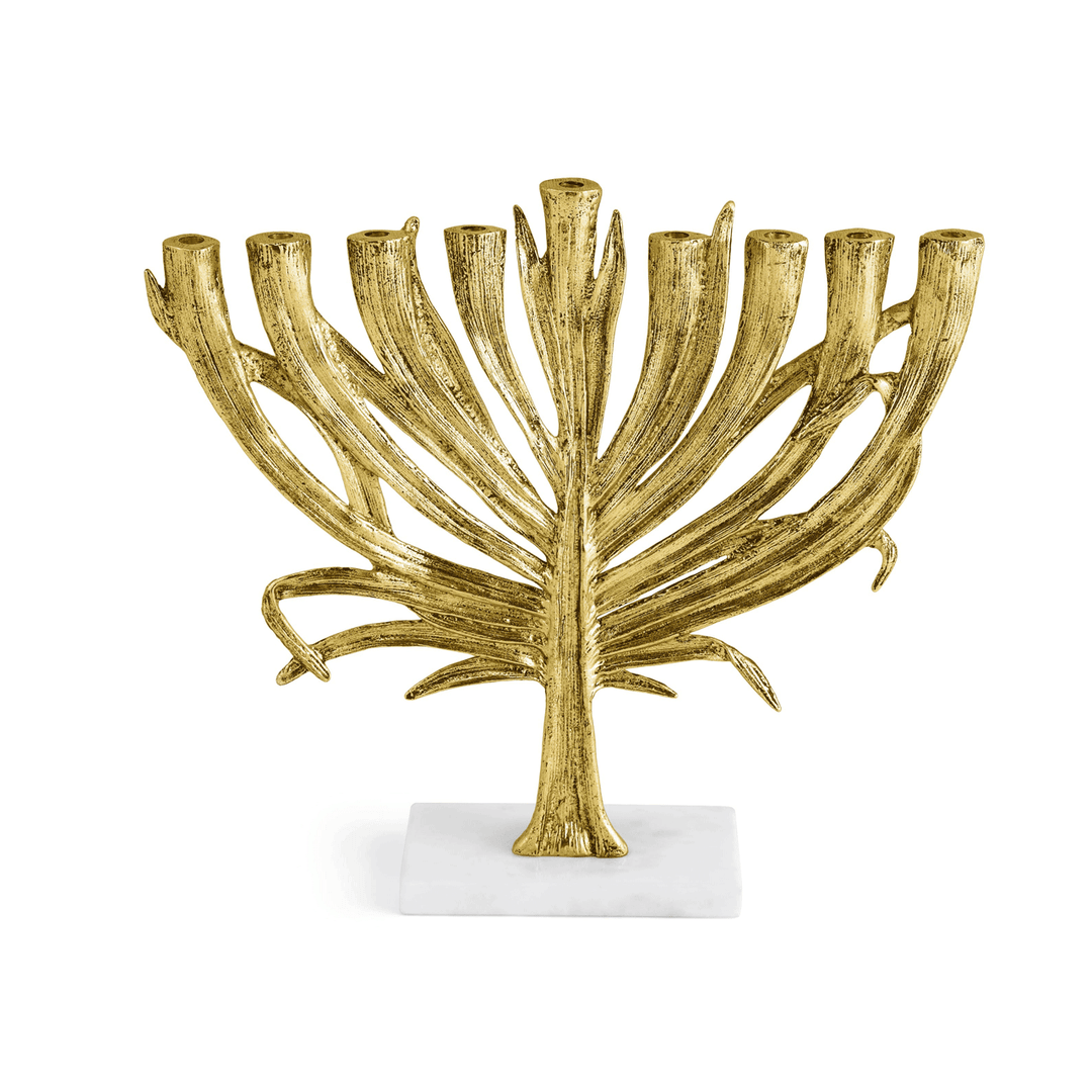 Michael Aram Palm Gold Small Menorah
