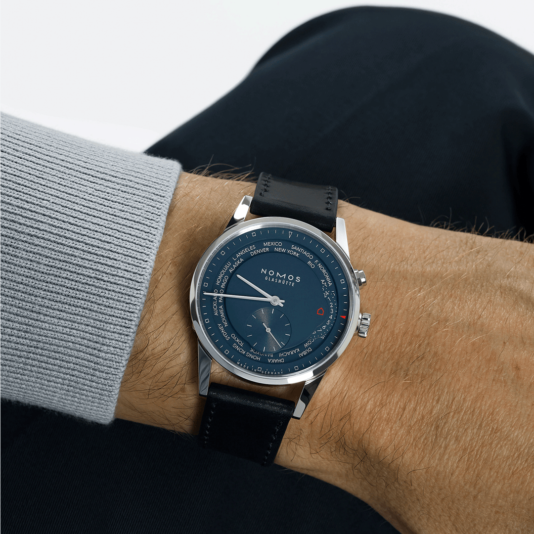 Nomos Zürich Worldtimer Midnight Blue Reference 807