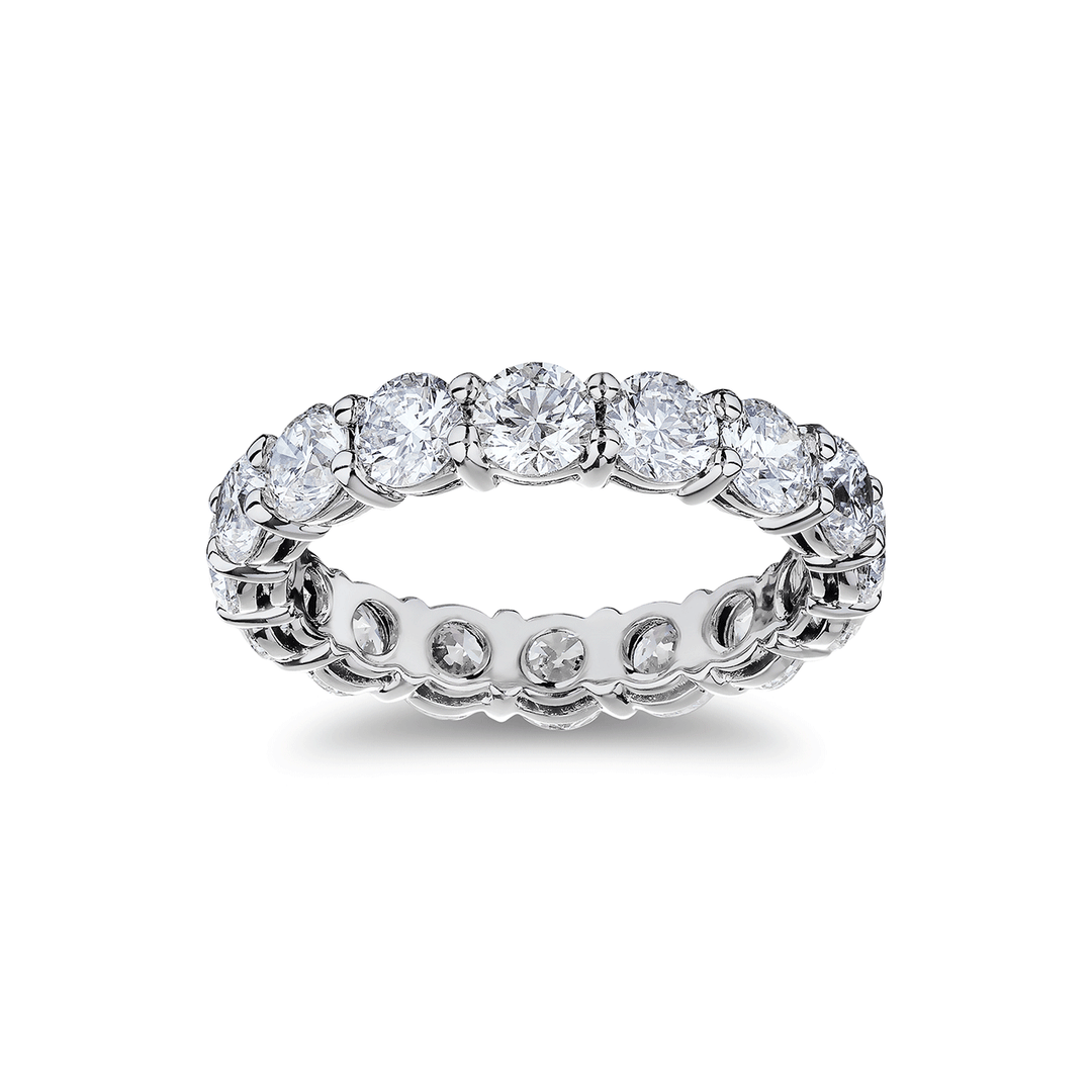 Platinum and 4.00 Total Weight Diamond Eternity Band