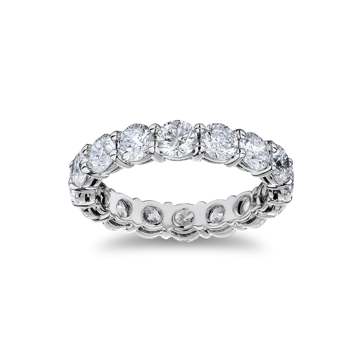 Platinum and 4.00 Total Weight Diamond Eternity Band