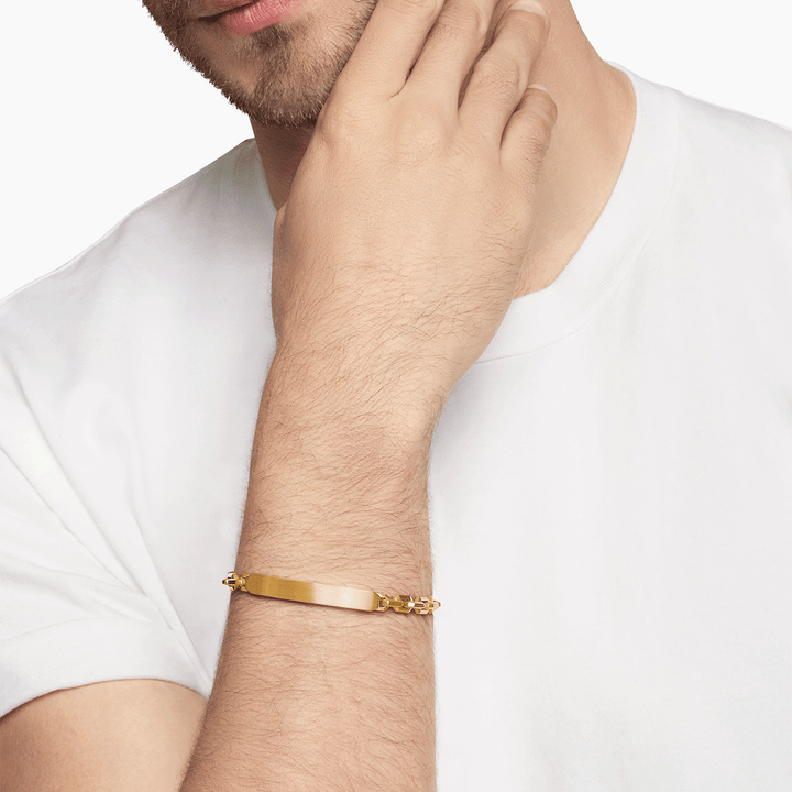 David Yurman Streamline ID Bracelet 18k Yellow Gold, 6.8mm