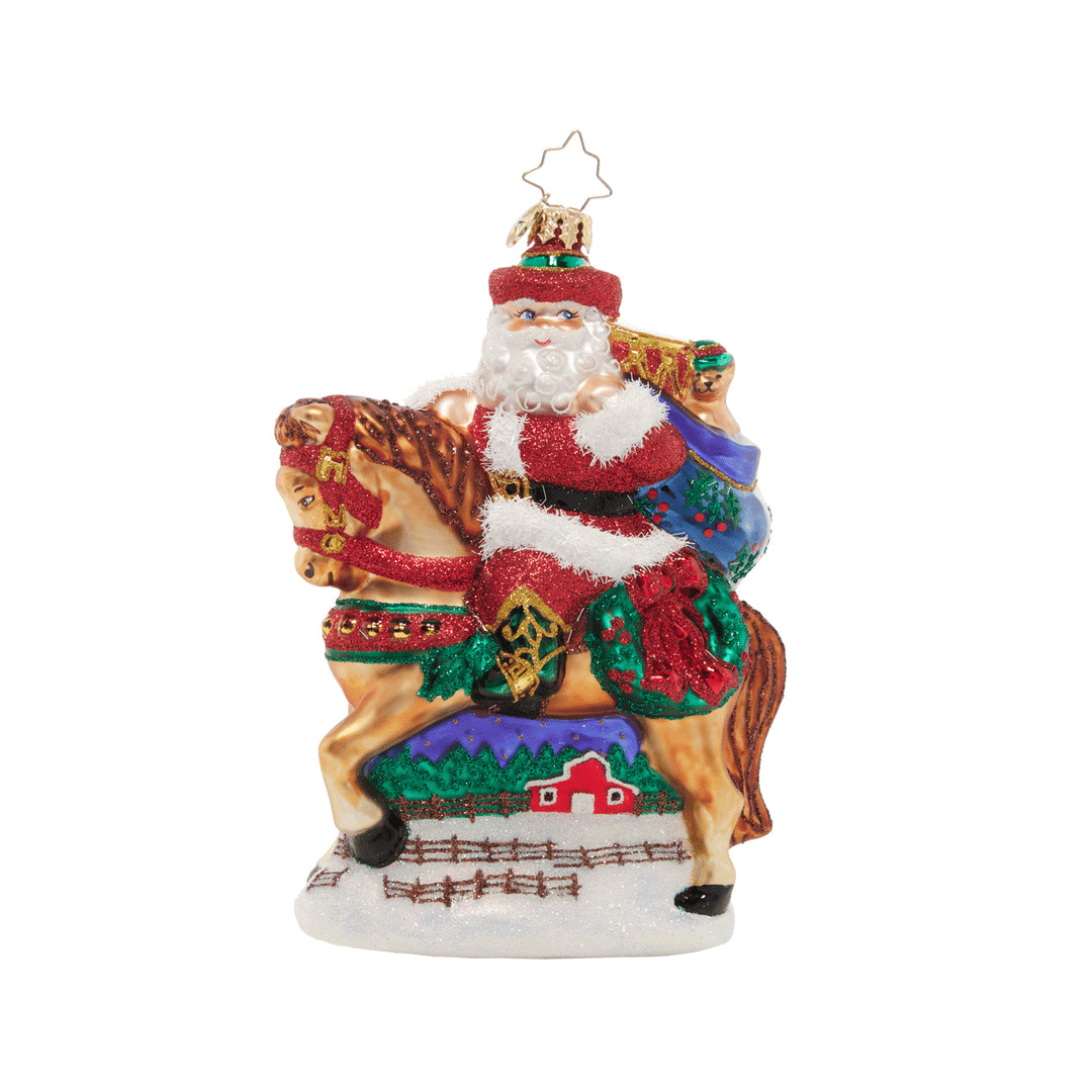 Christopher Radko Wild West Santa Ornament