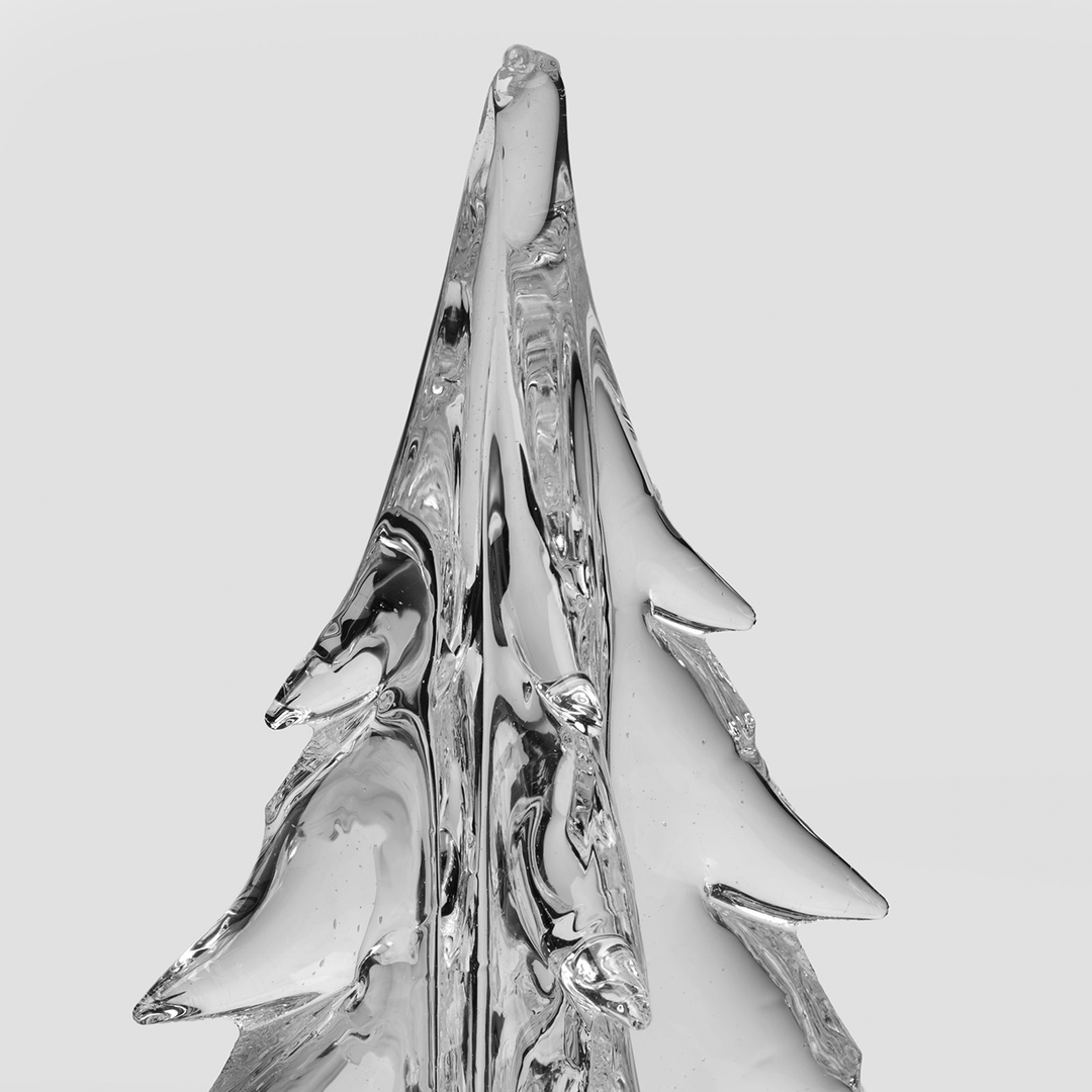Simon Pearce Crackle Four Sided Evergreen 12 inch