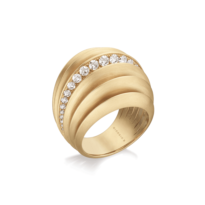 Giorgio B 18k Yellow Gold Palma Diamond Ring