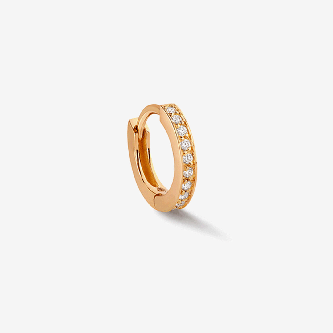 Repossi Berbere 18k Rose Gold and Diamond Earring