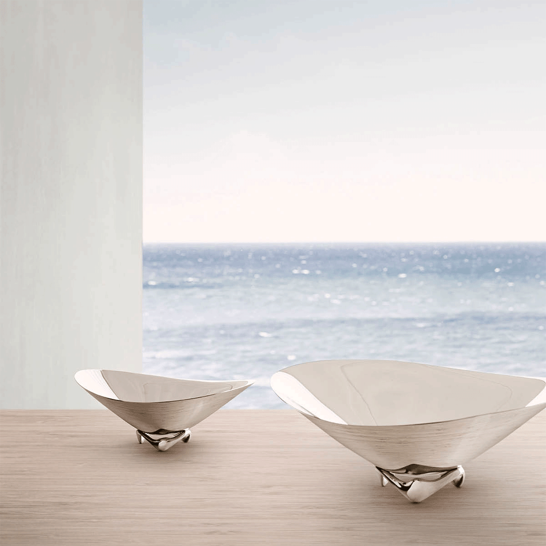 Georg Jensen Koppel Large Wave Bowl