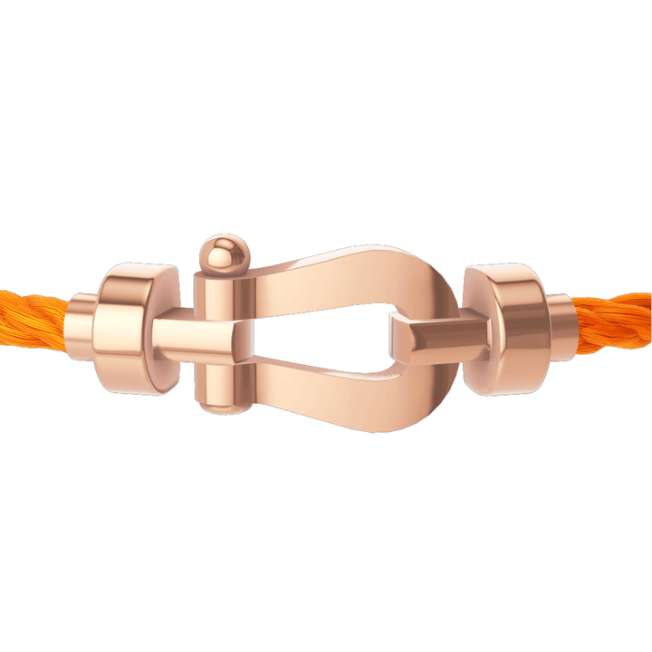 FRED Force 10 Orange Cord with 18k Rose Gold MD Buckle, Exclusively at Hamilton Jewelers