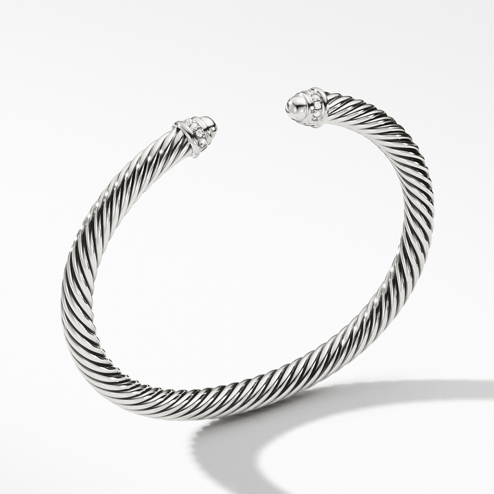 David Yurman Cable Classic Collection Bracelet with Diamonds,5mm