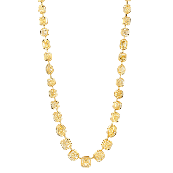 Hamilton Private Reserve Collection 18k Yellow Gold and 41.22 Total Weight Diamond Necklace