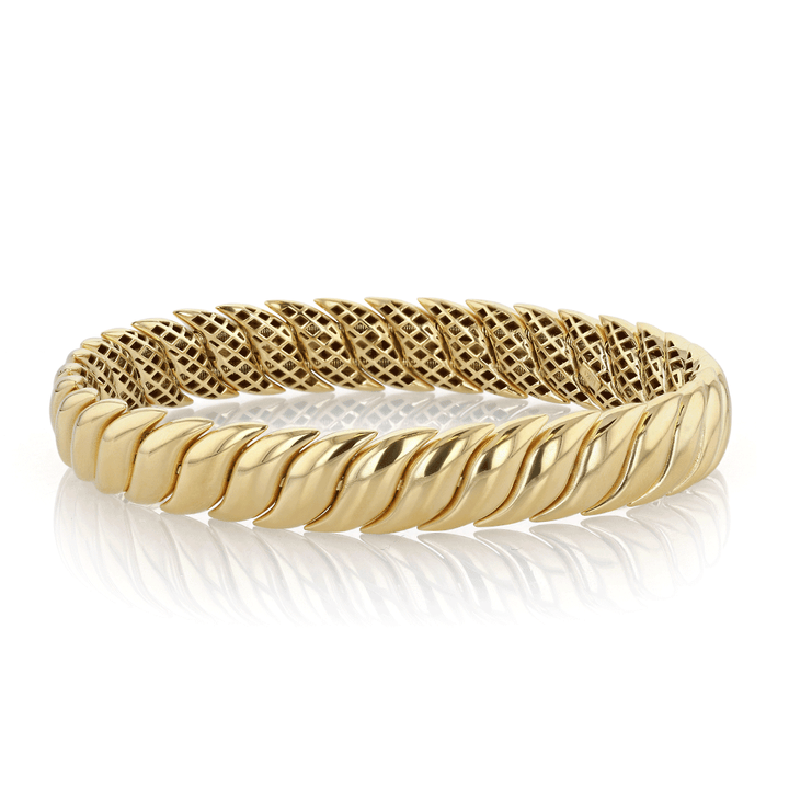 18k Yellow gold S Link Flex Bracelet