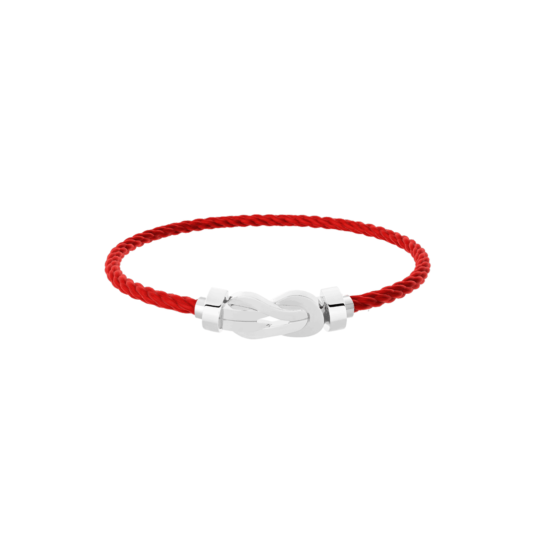 FRED Red Cord 18k White Gold MD Chance Infinie Buckle, Exclusively at Hamilton Jewelers