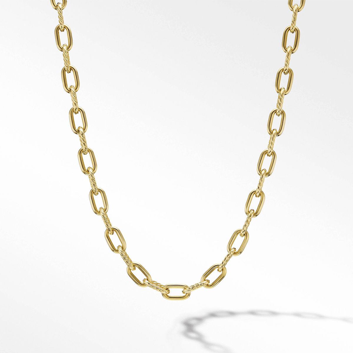 David Yurman Madison Chain Necklace in 18k Yellow Gold,8.5mm