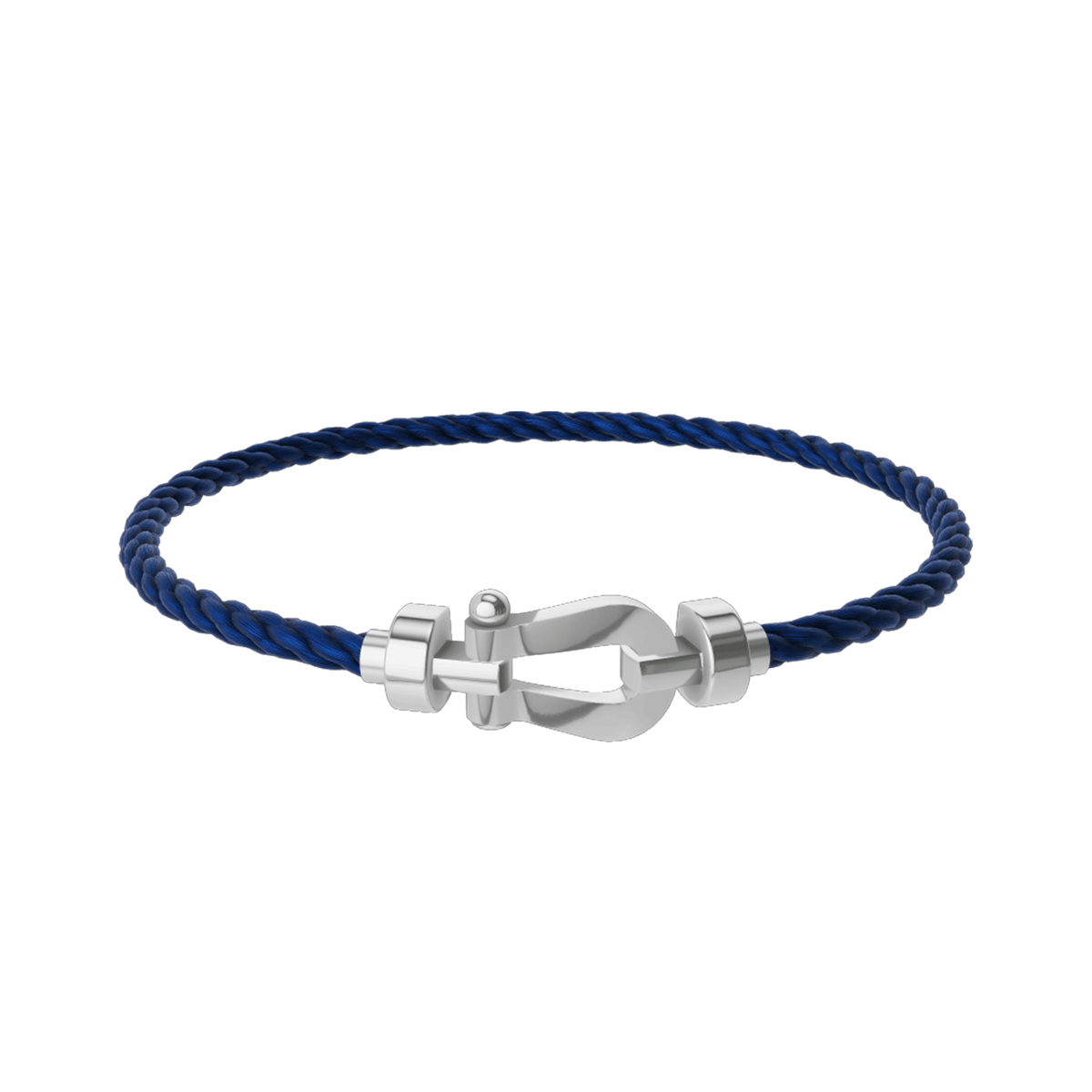FRED Force 10 Navy Cable with 18k White LG Buckle