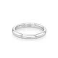 Hamilton Collection 18k White Recycled Gold 3mm Comfort Fit Wedding Band