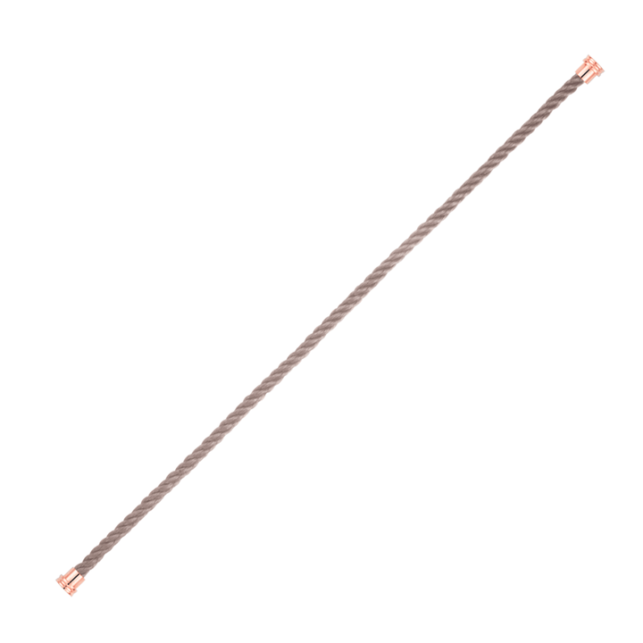 FRED Taupe Cable for Medium Model Bracelet Rose End Caps