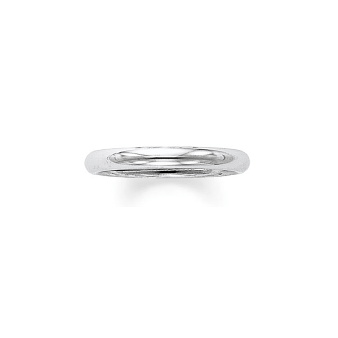 14k White Gold 3mm Comfort Fit Wedding Band