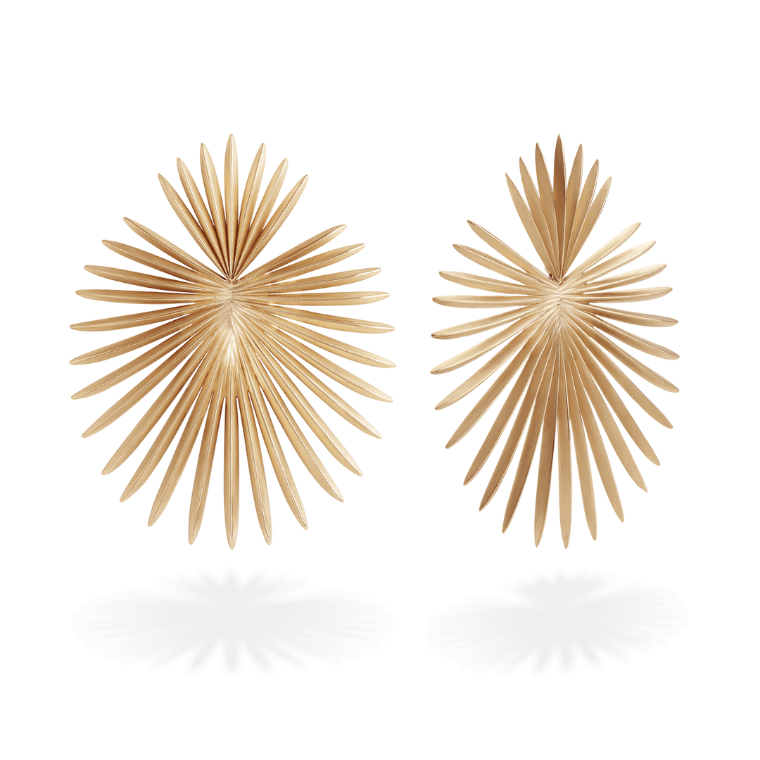Giorgio B 18k Rose Gold Palma Medium Earrings