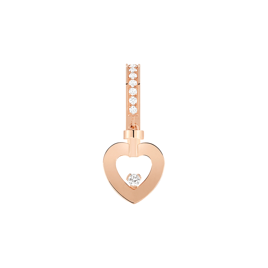 Fred Pretty Woman 18k Rose Gold and Diamond Single Heart Earring, Exclusively at Hamilton Jewelers