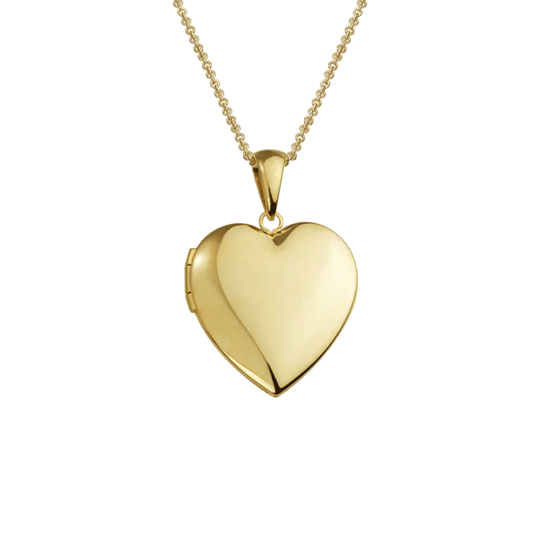 Hamilton 14k Yellow Gold 15.5mm Heart Locket Pendant