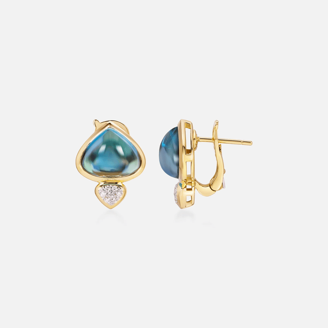 Marina B Trisolina Blue Topaz Earring