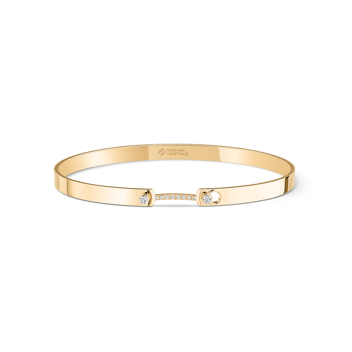Nouvel Heritage Business Meeting Mood 18k Yellow Gold Bangle