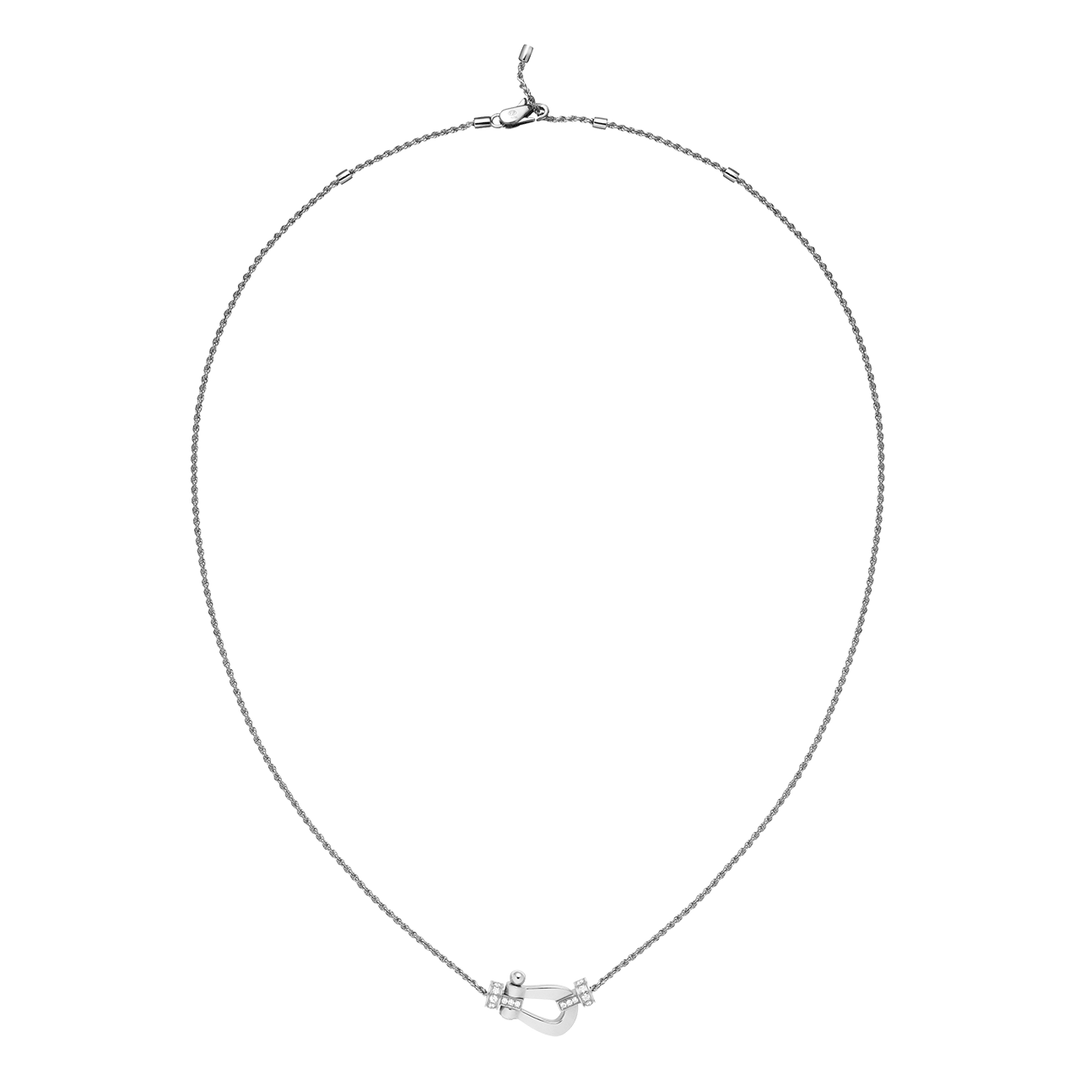 FRED Force 10 18k White Gold Medium Model Necklace