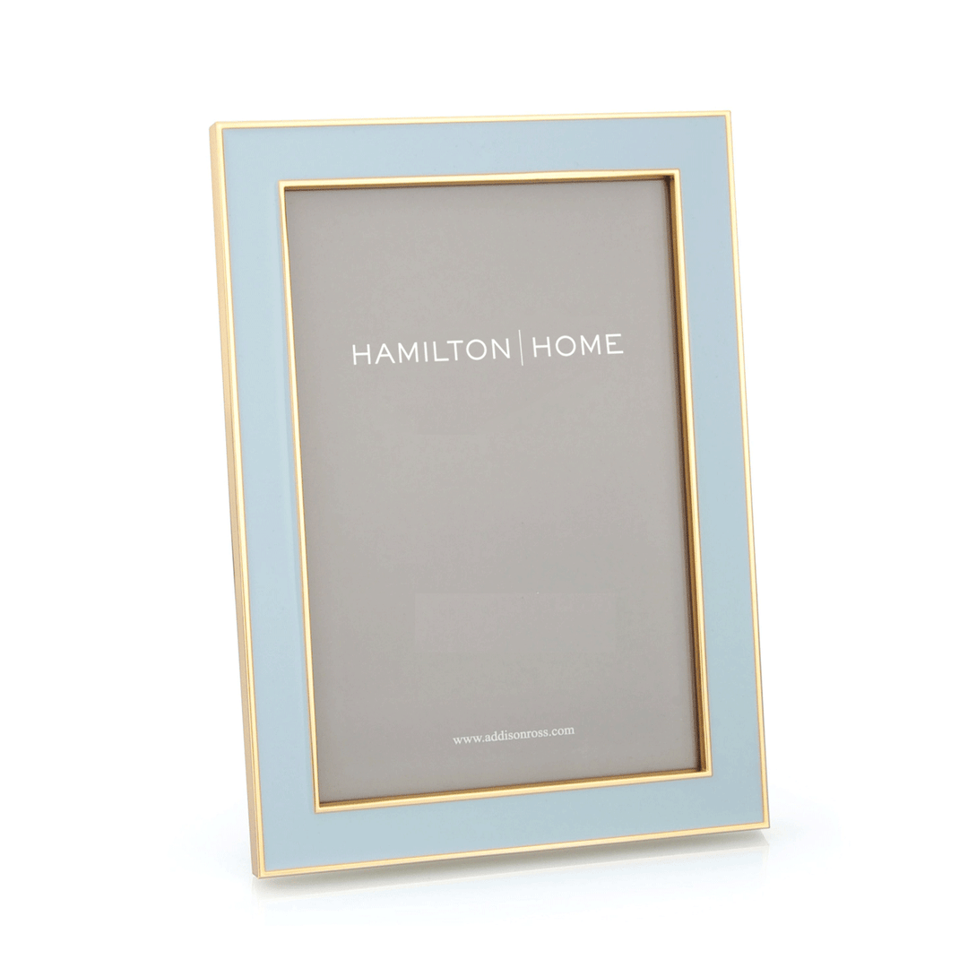 Powder Blue and Gold 5 x 7 Frame