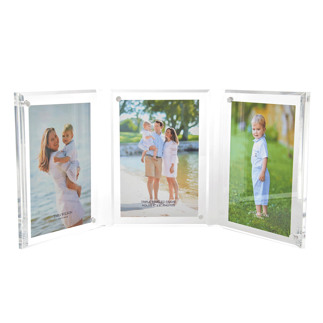 Triple Acrylic Beveled Frame