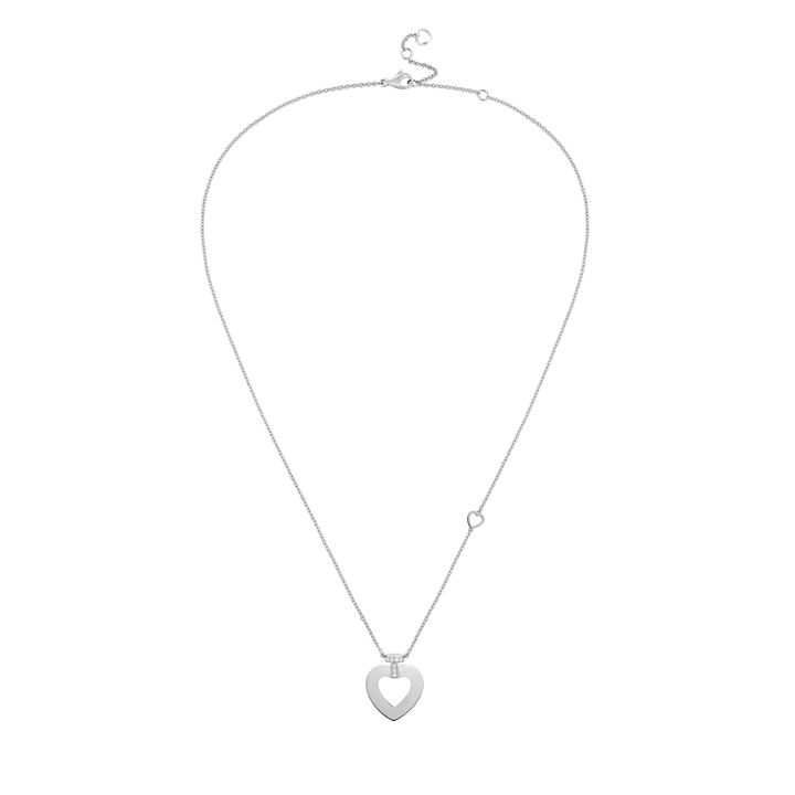 Fred Pretty Woman 18k White Gold and Diamond MM Heart Pendant, Exclusively at Hamilton Jewelers