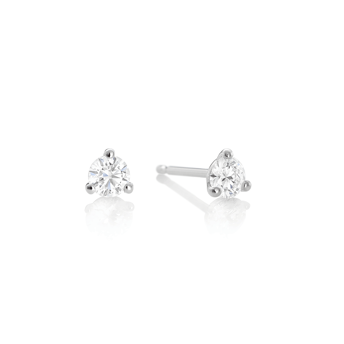Diamond stud earrings