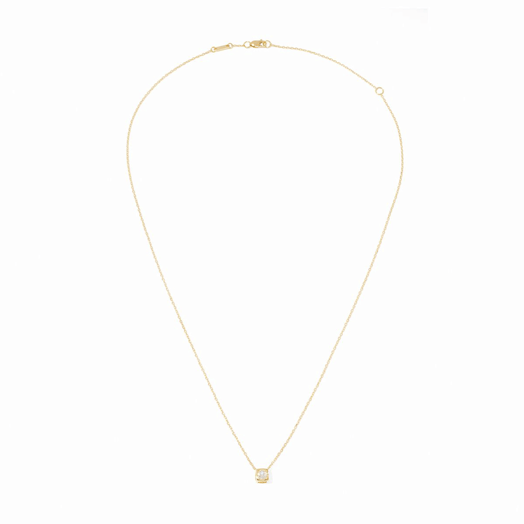 Dinh Van Le Cube 18k Yellow Gold Medium Diamond Necklace